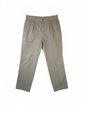 NWT Ashworth Men's Light Khaki Pleated Dress Pants Size 36X32